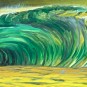 Green Yellow Duochrome. Oil on canvas, 30 x 12 inches.